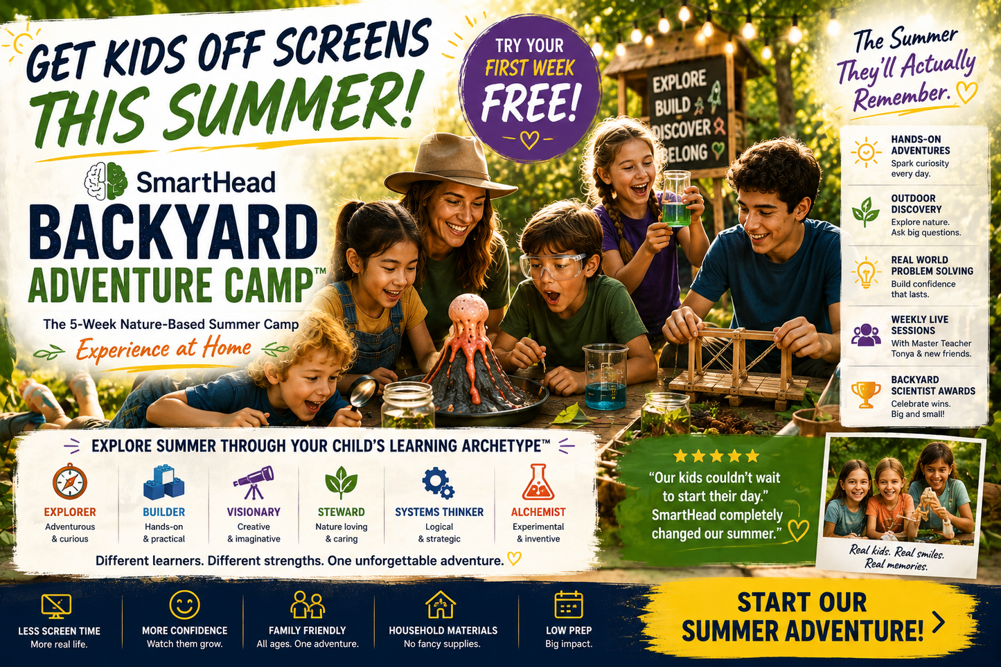 ☀️ Keep the Summer Adventure Going™ | Continue LIVE Backyard Adventure Camp™ (Weeks 2–5)