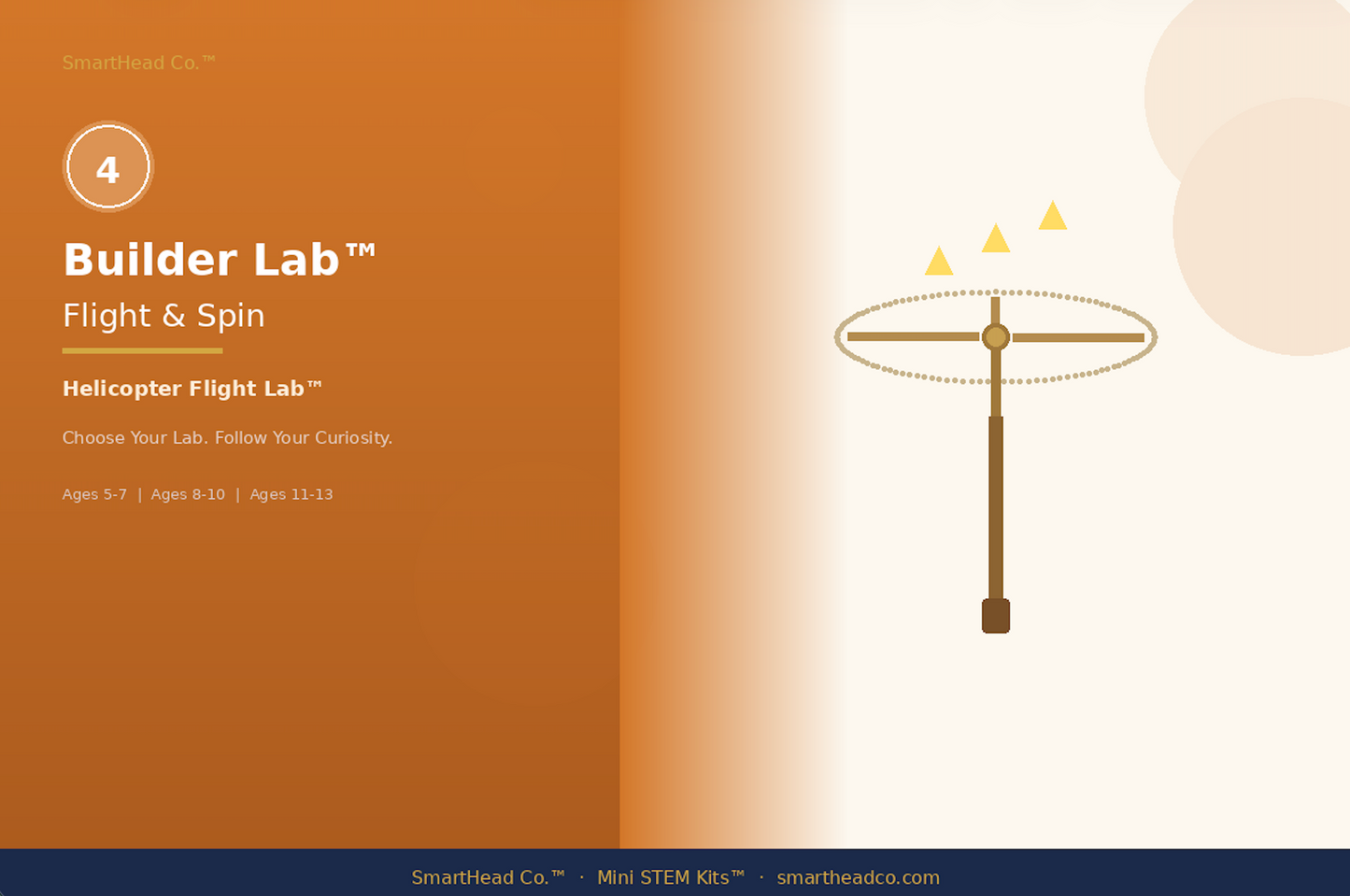 Builder Lab™ — Flight & Spin (Helicopter Flight Lab) (STEM.DELUX)