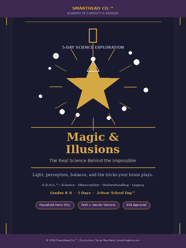 Magic & Illusions Week™ | SmartHead 5-Day Science Exploration (Ages 5–13)