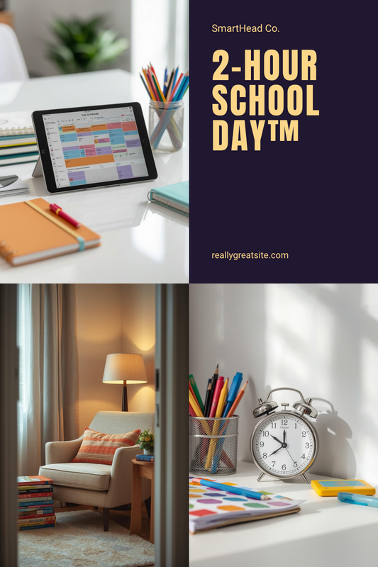 2-Hour School Day™ Starter Guide — Neuroscience-Backed Daily Learning Planner (Ages 5-18)