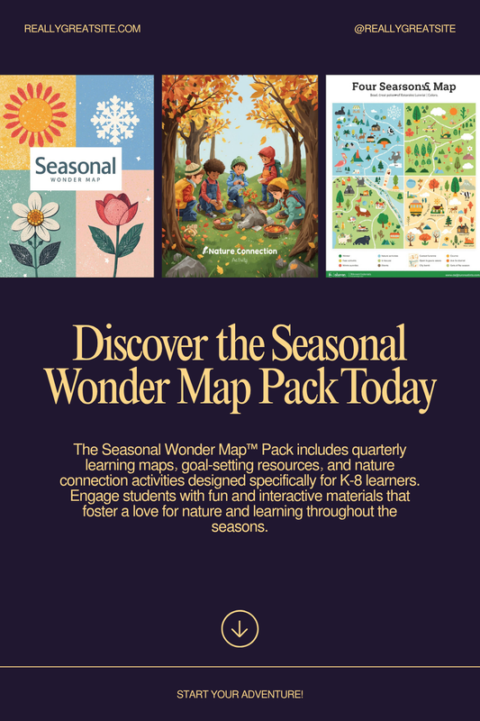 Seasonal Wonder Map™ Pack — Year-Round Nature-Based Learning Activities (Ages 5-18)