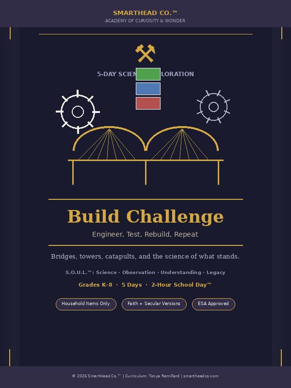 Build Challenge Week™ | SmartHead 5-Day Science Exploration (Ages 5–13)