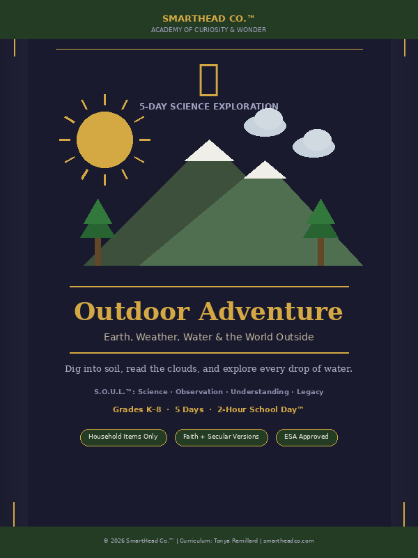 Outdoor Adventure Week™ | SmartHead 5-Day Science Exploration (Ages 5–13)